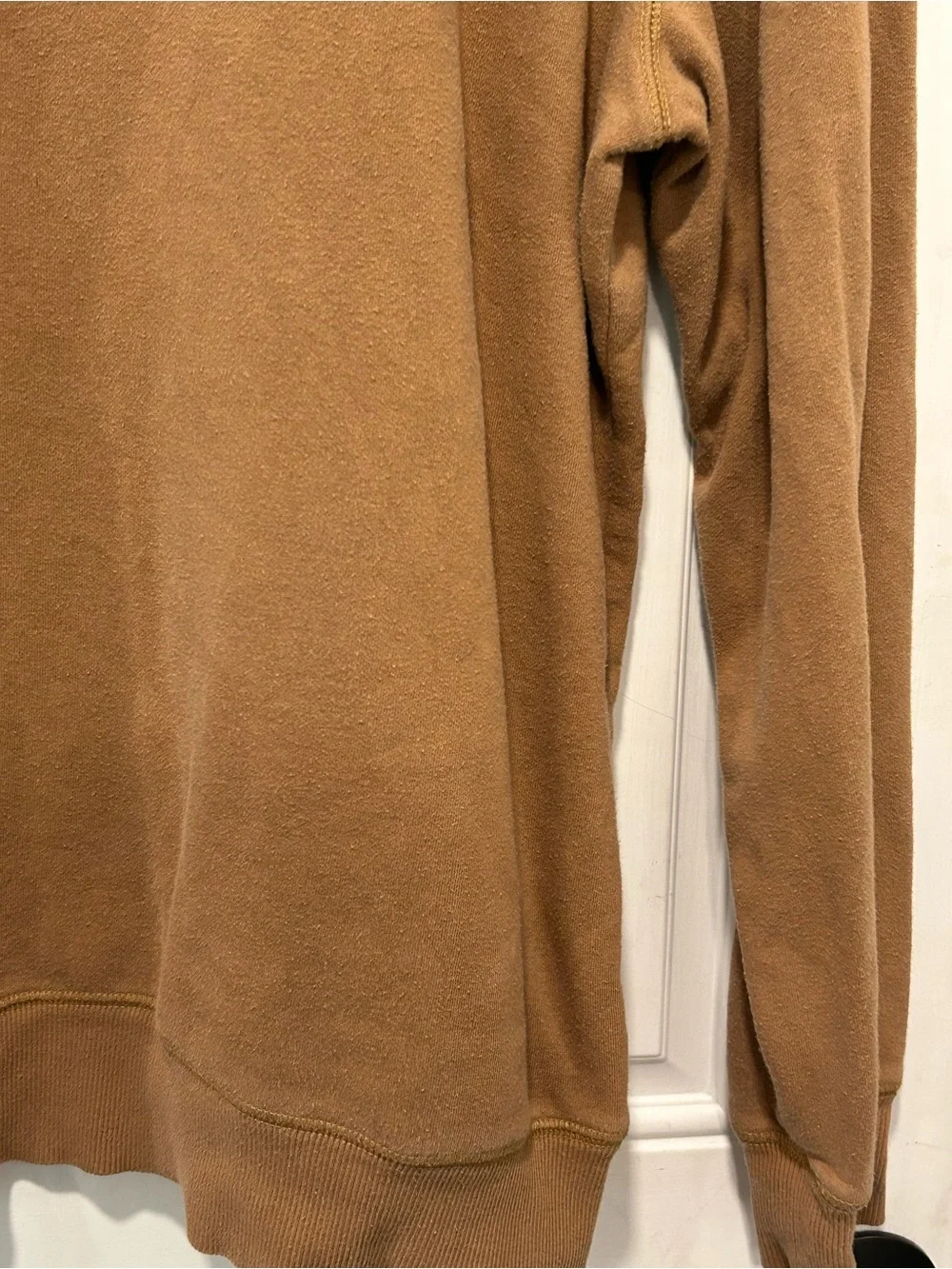 The North Face Men's Long Sleeve Heritage Patch Crew Brown Utility Sweatshirt XL